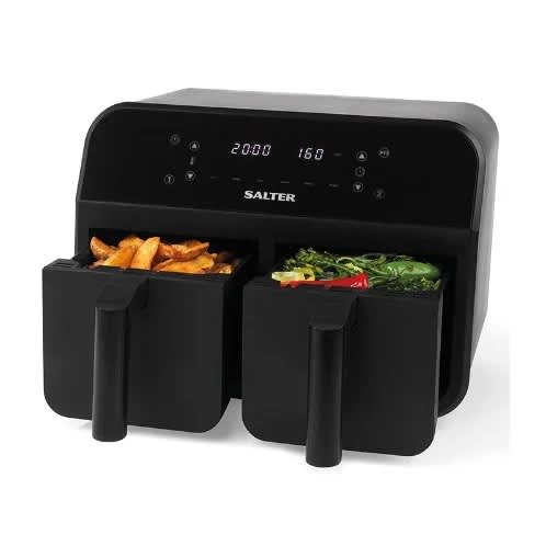Dual Air Fryer With Sync & Match Cook Function - 2400W - 7.4L - Ek4750blk