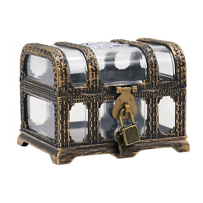 Antique Style Pirate Treasure Chest Clear For Pirate Party B