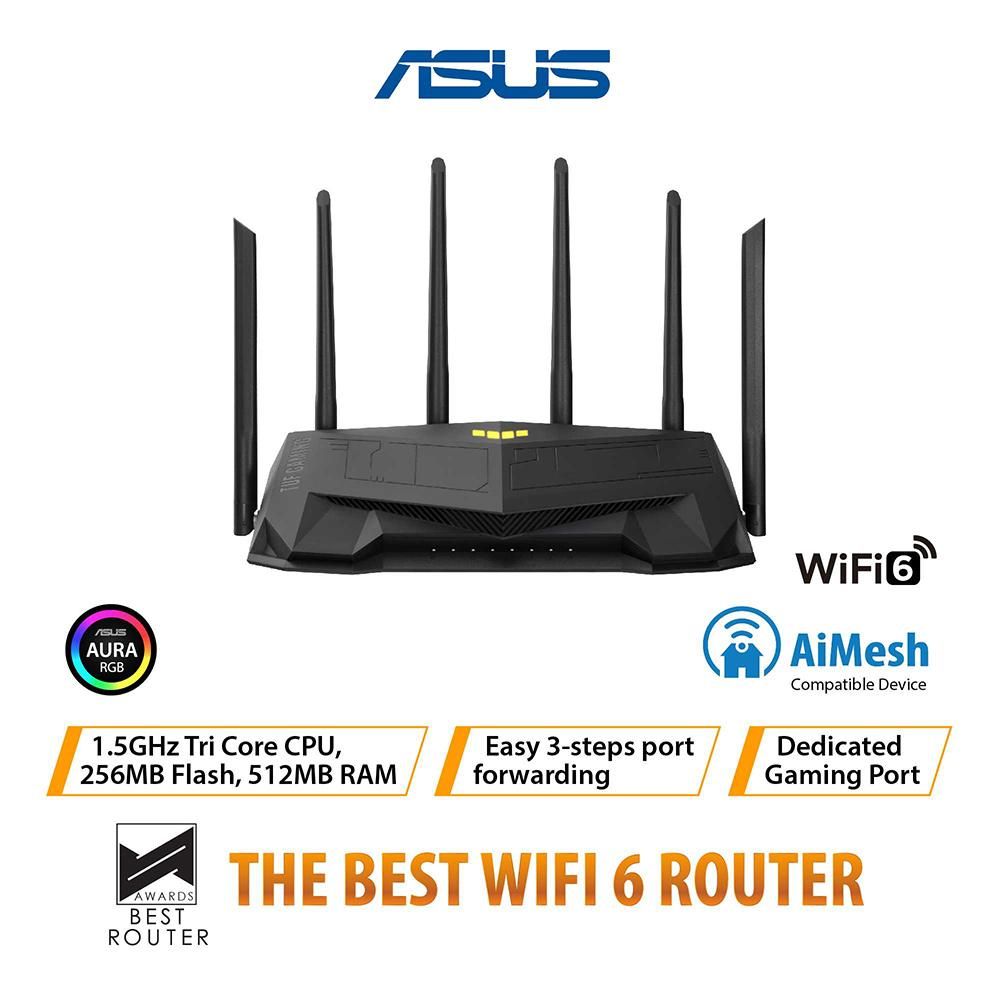 ASUS TUF Gaming AX5400 WiFi 6 Gigabit 2.4G/5G Dual-Band Router OFDMA Repeater w/Delicated Gaming Port/Multi-mesh Networking Signal Amplifier