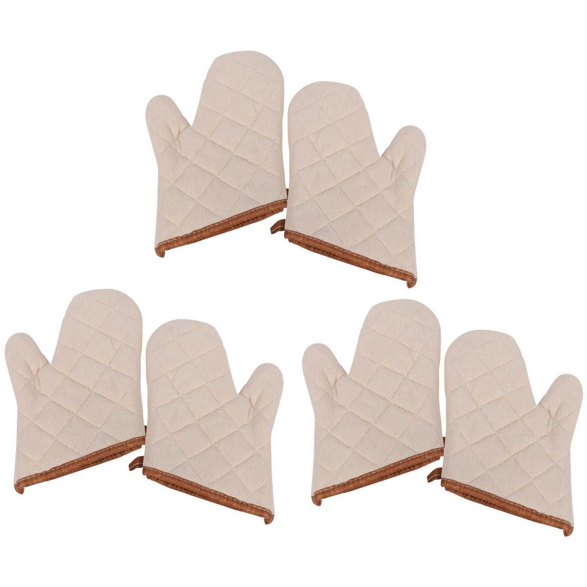 6 Pack Anti-Scald Tool Cotton Thickening Oven Gloves Oven