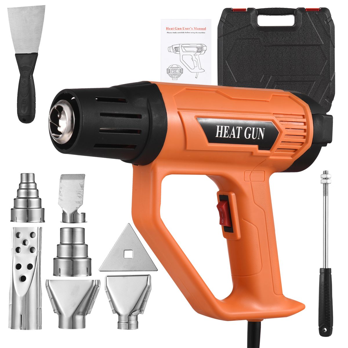 2000W Heat  Kit Industrial Hot Air   Heating LCD Digital