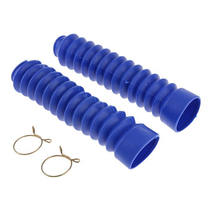 Front Fork Shock Absorber Dust Cover 205x42x30mm For Motorcycle Blue