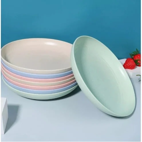 Unbreakable Microwave Safe Flat Plate - 20cm - 8pieces