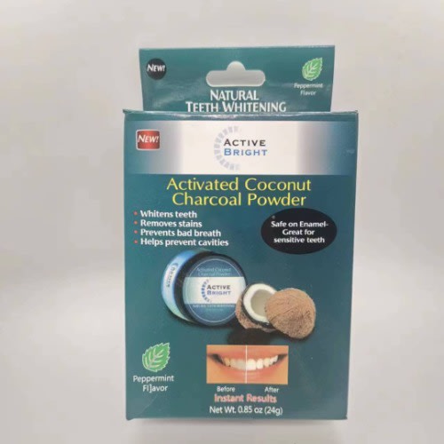 Natural Teeth Whitening Mint Coconut Charcoal Powder