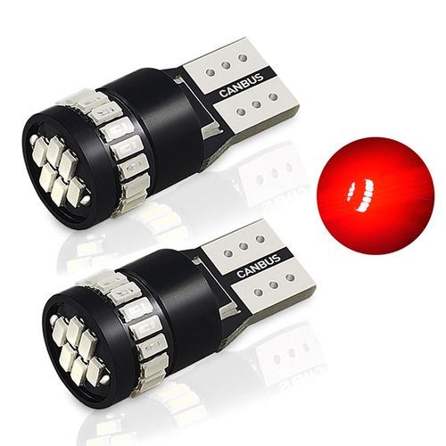 2Pcs Canbus T10 W5W LED 3014 24-SMD Side Position Parking Light Bulb For Volkswagen Golf Tiguan