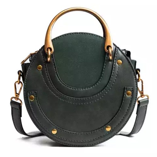 Pu Leather Round Female Bag