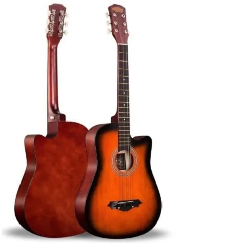 Acoustic Box Guitar With Bag And Strap - Sunburst