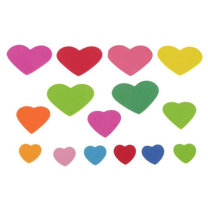 180pcs Assorted Sizes Shapes Foam Embellishments For DIY Arts Crafts