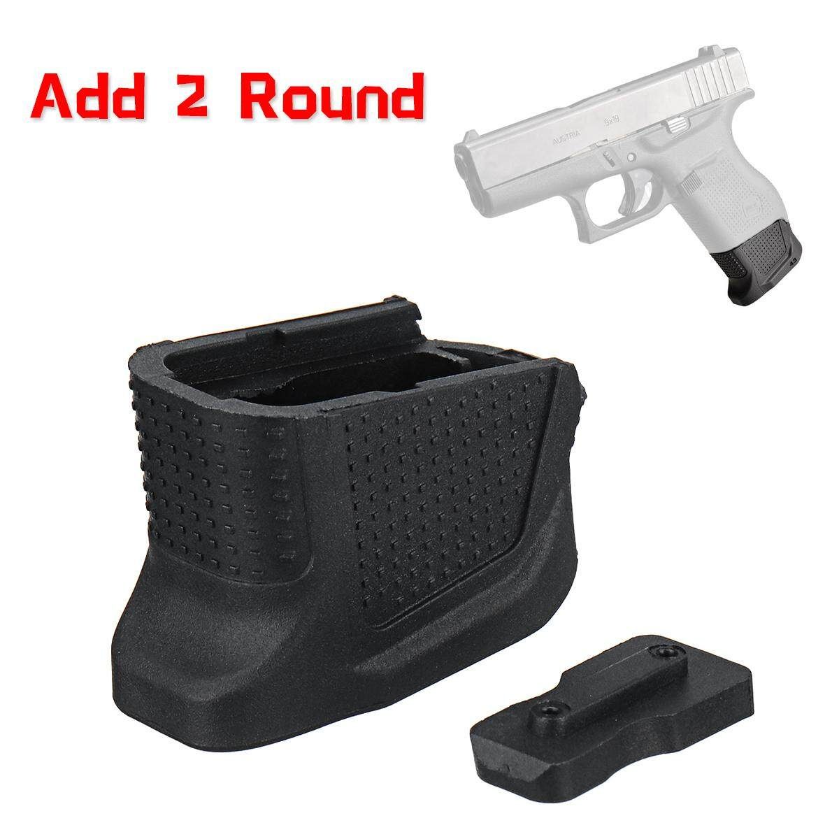 Replacement Enhanced Magazine Extension Base Plate Add +2 Round For Glock 43