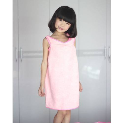 Girl's Bathrobe Beach Wrap Towel - Pink