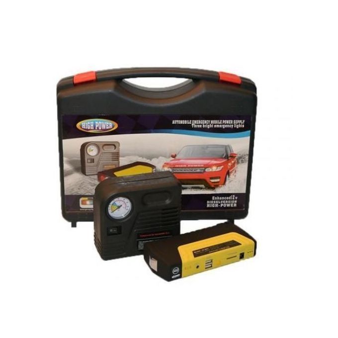 High Power Jump Starter Kit/power Bank/tyre Inflator And Air Compressor For Cars.