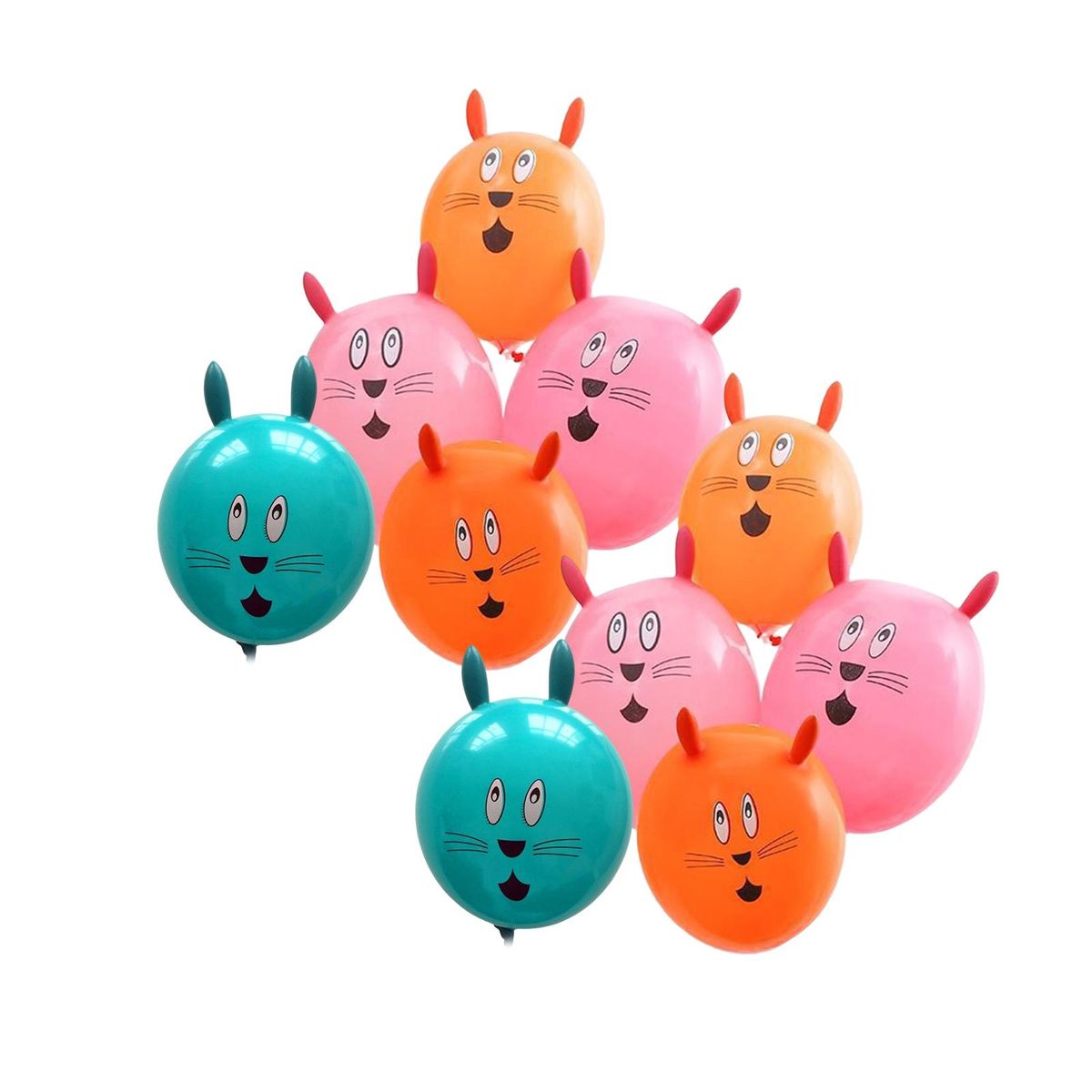 10Pcs Emulsion Balloons Birthday Decoration Emulsion Bunny Balloons