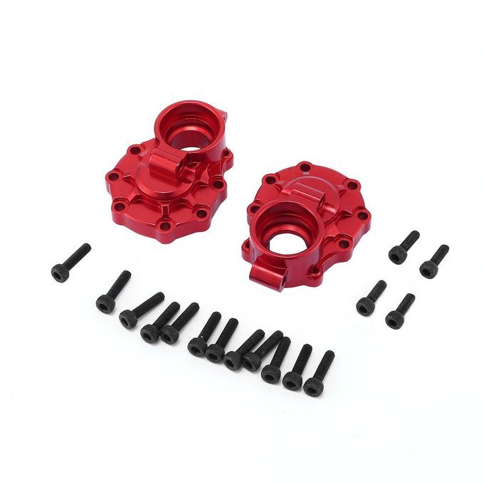 1 Pair Alloy Axle Gear Box  Over Steering  Up  Over Rear Portal Drive Housing-red