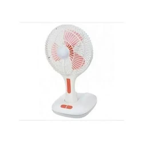 Rechargeable Table Fan With Light - 10"