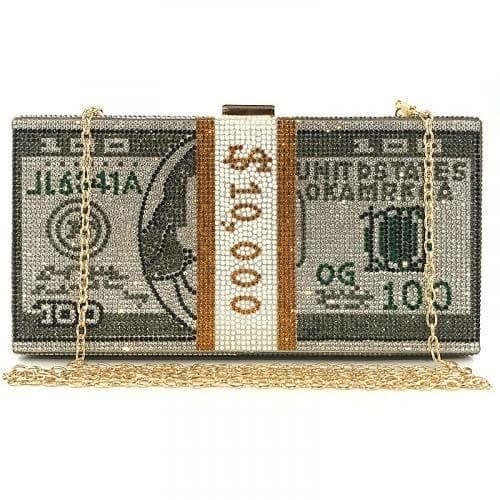 Dollar Inspired Clutch Purse