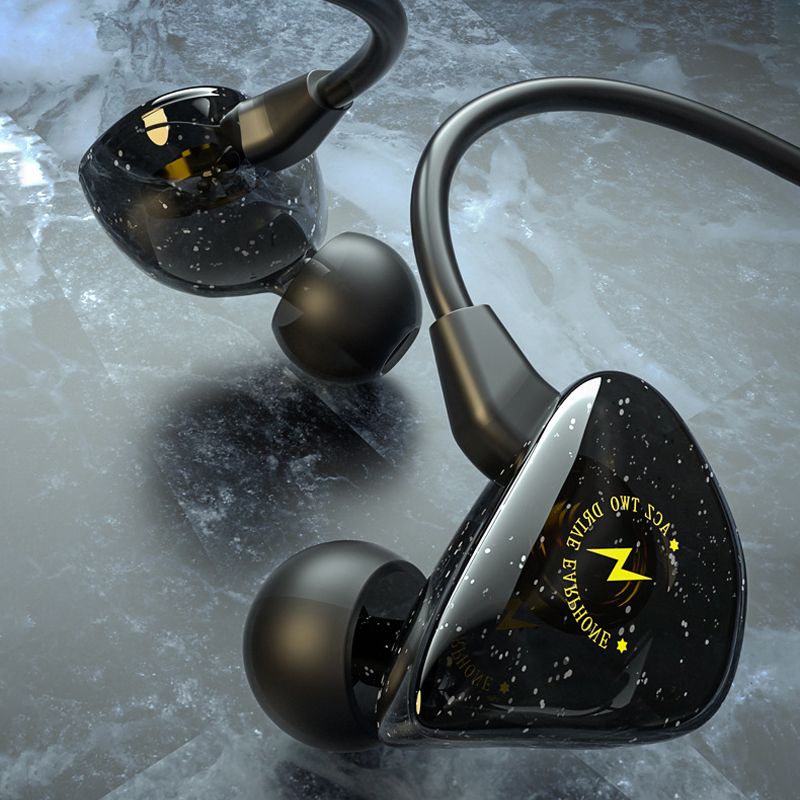 3.5mm/TYPE-C Wired Headphones HiFi Earphone Double Bass Headset