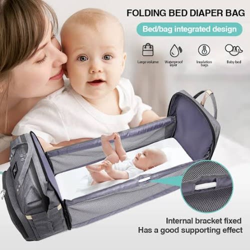 Multi-functional Travelling Foldable Baby Bed And Diaper Bag
