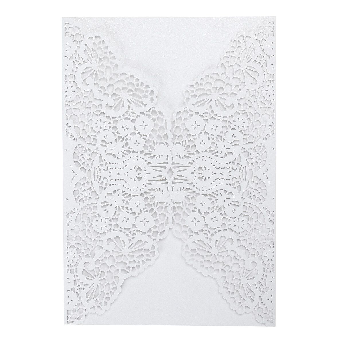 30/50&times; Invitation Envelopes + Paper + Hemp Rope For Baby Shower Wedding Cards White B-50pcs