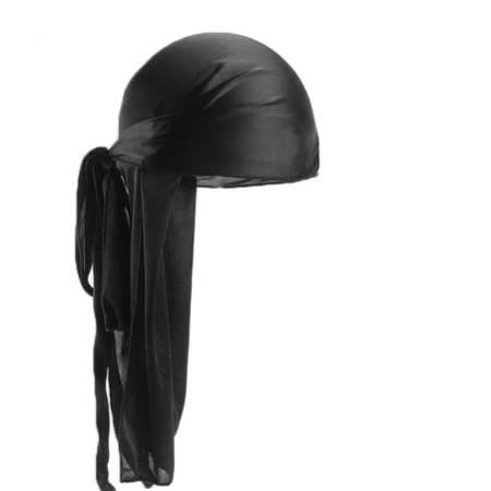 Silk Plain Durag Black