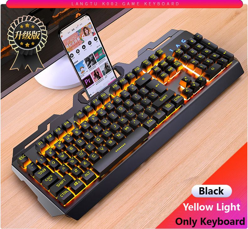 Gaming Keyboard Mechanical RGB LED USB Wired Keyboard