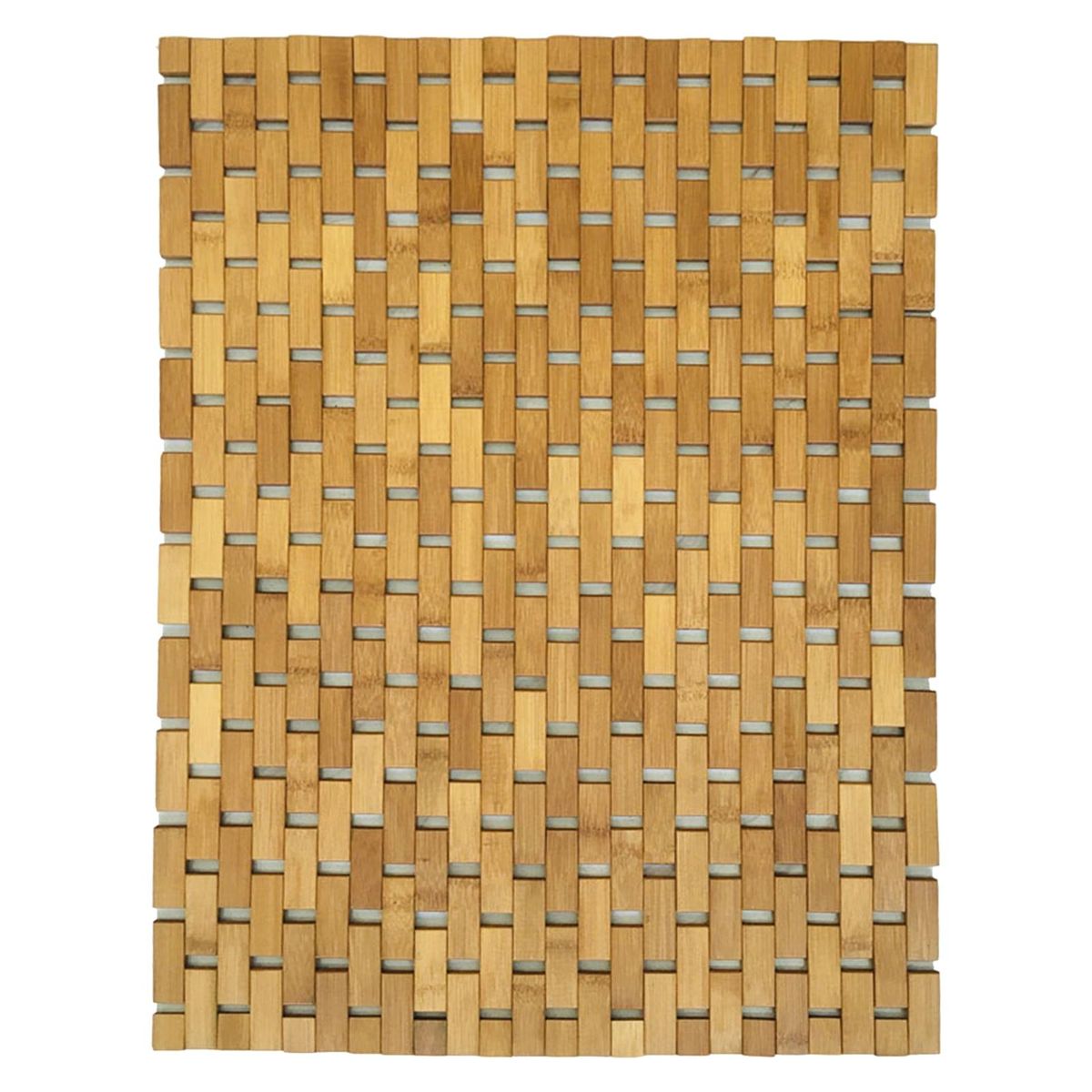 Bamboo Shower Mat Wooden SPA Kitchen Floor Rug Pad Wooden Color