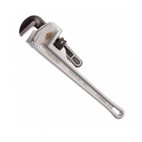 18" Ridgid 31100 Model 818 Aluminum Straight Pipe Wrench