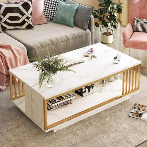 Rectar Center Table - White