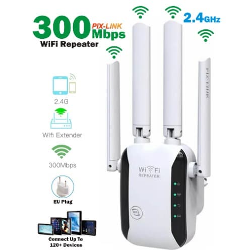 Wifi Extender 300m Wifi Booster With 4 Long Range Antenna