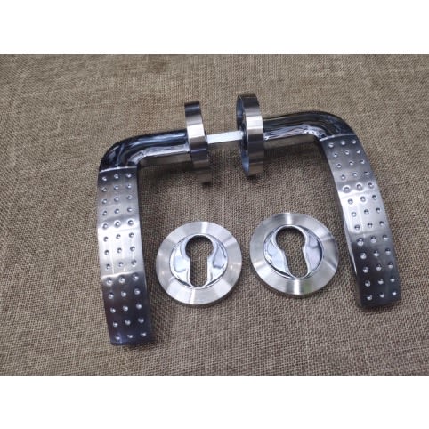 Dotted Rosette Handle Set