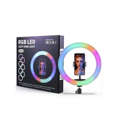 RGB Ringlight with Tripod Stand - 10 inches