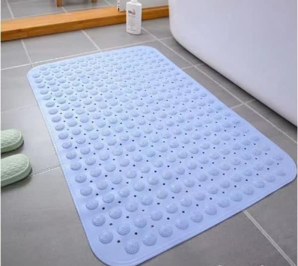 Anti- Slippery Bathroom & Bath Tub Safety Foot Mat - Biggest Size - Blue