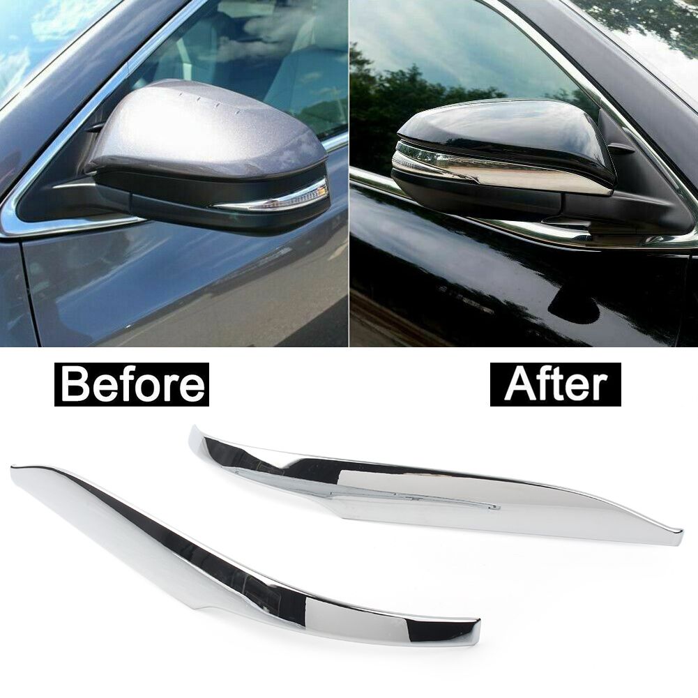 Car Side Mirrors Rearview Mirror Decoration Trim Cover For Toyota Highlander 2014 2015 2016 2017 2018 2019 Chrome ABS