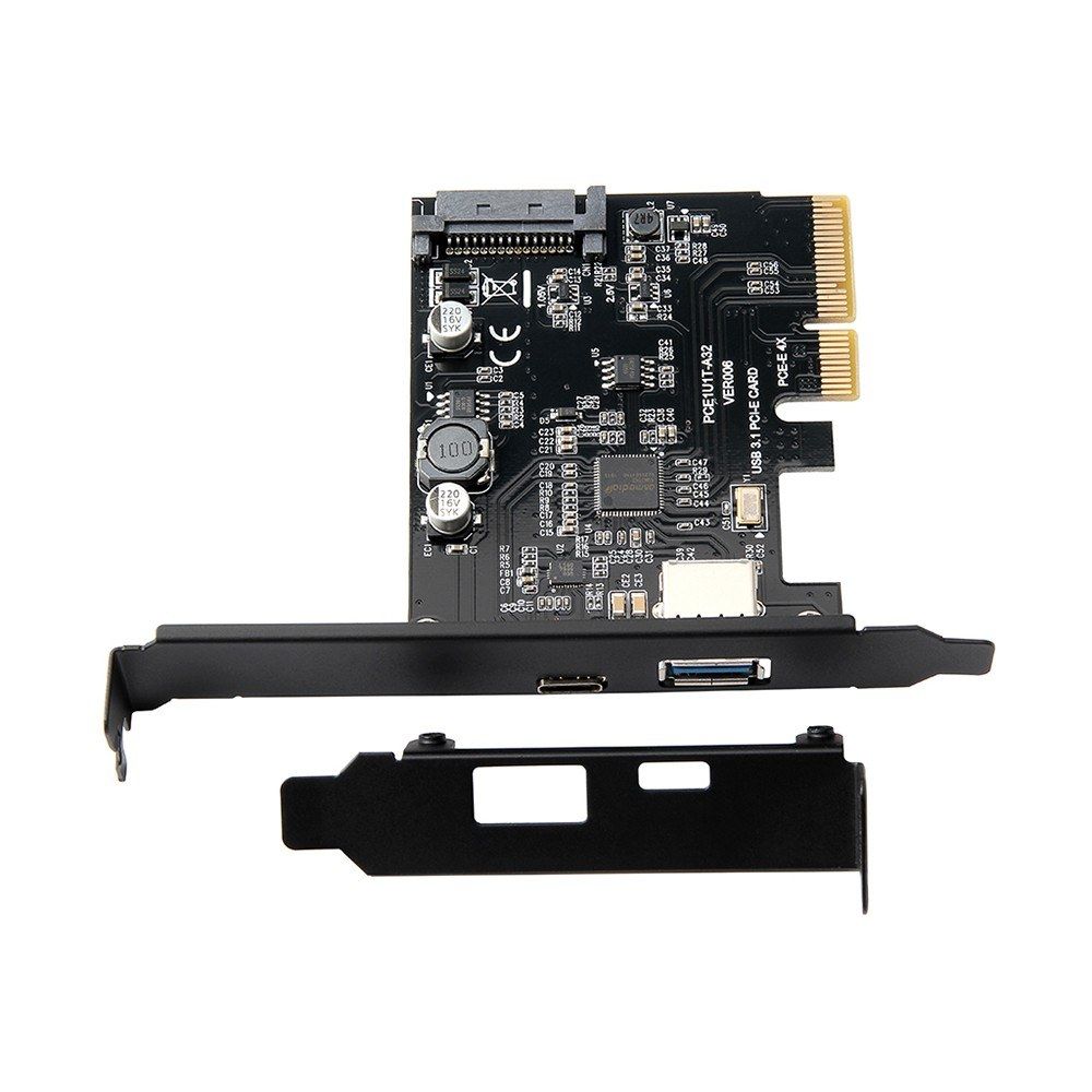 USB3.1 Expansion Card PCI-E X4 To Type-C Type-A Adapter Card