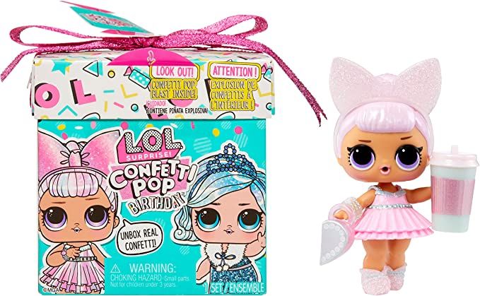 Confetti Pop Birthday With Collectible Doll 8 Surprises