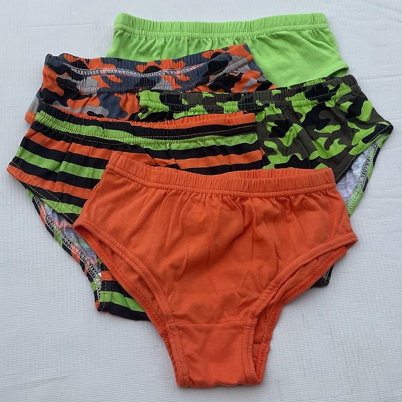 Set Of 5 Boys Bright Briefs