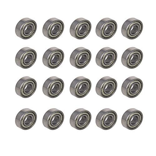 Othmro 20Pcs 696ZZ Deep Groove Ball Bearings Double Plastic
