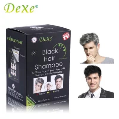 Black Hair Dye & Shampoo - 10 Pieces