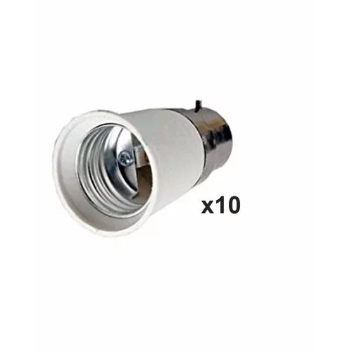 Pin Adapter To Screw Light Bulb - 10 Pcs