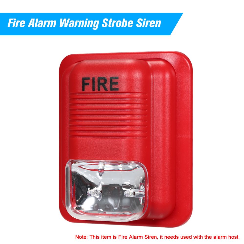 Fire Alarm Warning Strobe Horn Sound & Strobe Alert