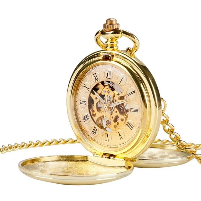 Navidad Christmas Gift Smooth Mechanical Pocket Watch Full