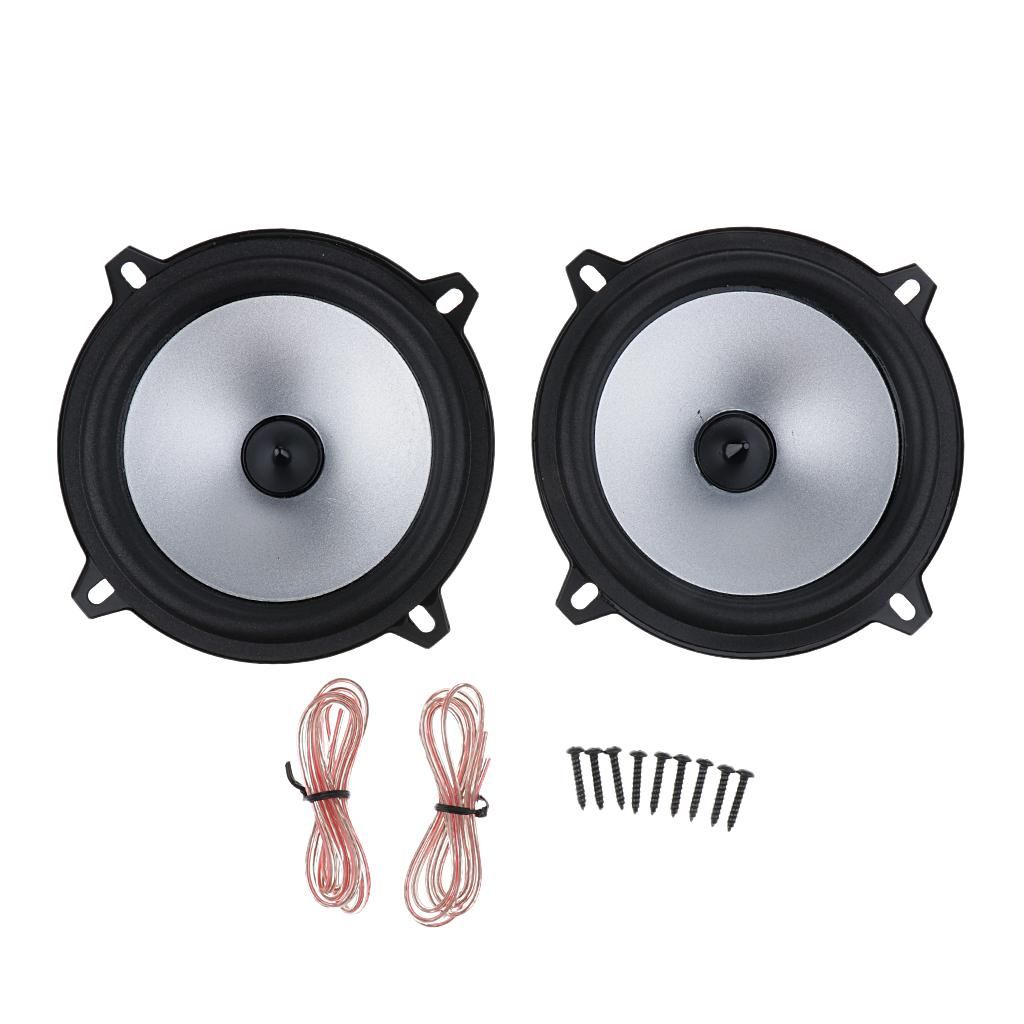 Pair 5 Inch 50W 88DB Subwoofer Woofer Audio Stereo Automobile