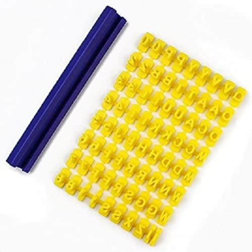 Alphabets, Numbers, Impress Set Cookie Embosser Cutter