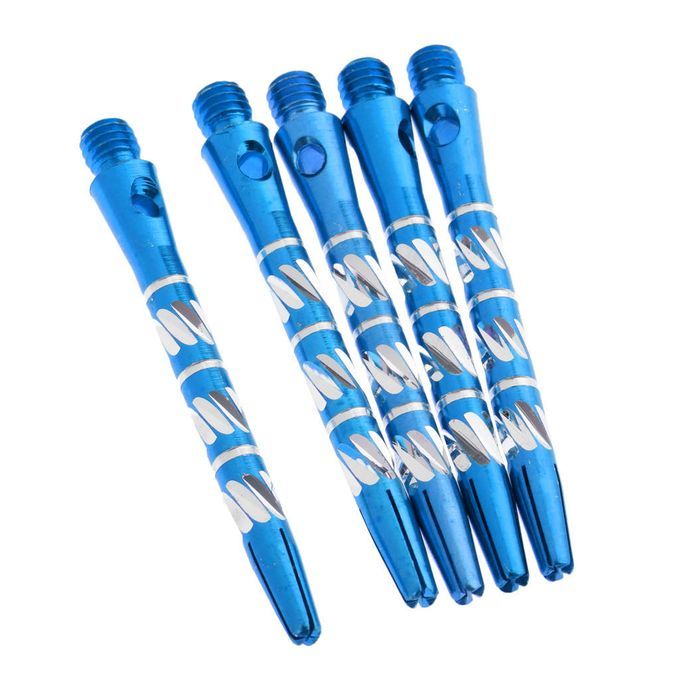 5pcs Aluminum Alloy Standard Dart Shafts Darts Accessories 45mm Blue