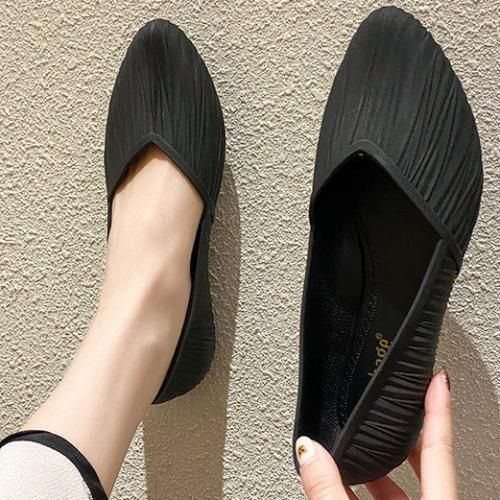 Sandals Non-slip Waterproof Rain Boots Low-top Gelatin Jelly Shoes Black