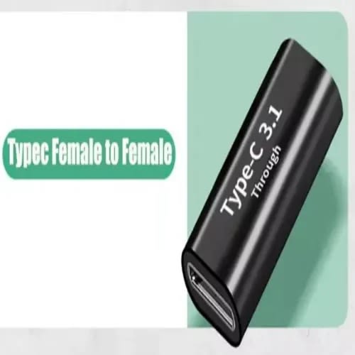 Type-c 3.1 Through Female To Female Coupler Adapter
