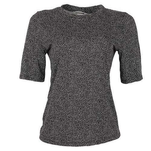 Speckled Jersey Top- Black/white