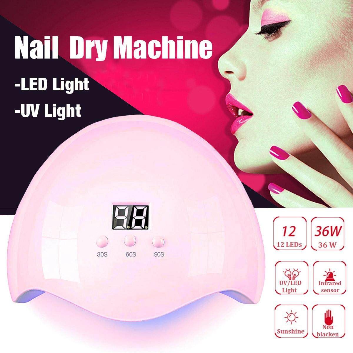 36W 12LED USB Nail Dryer Cure LED UV Lamp Machine For Polish