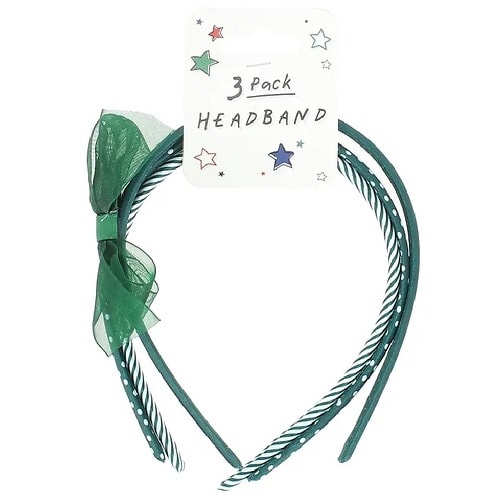 Back To School Headband 3 Pack - Green