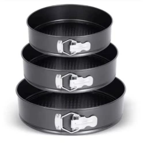 Non Stick Round Shape Bake Pan - 3 Piece Set