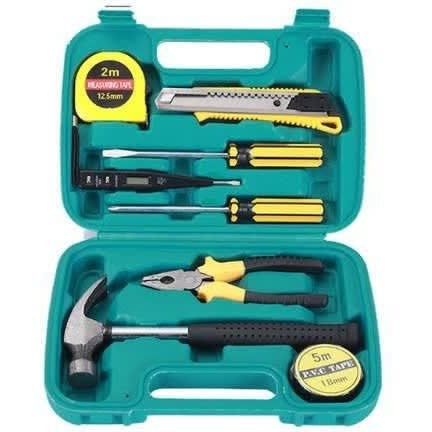 9 Piece Hand Repair Home Tools Box Set